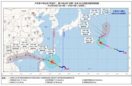 十年首现双超强台风共舞,上海本周三起将受台风外围影响