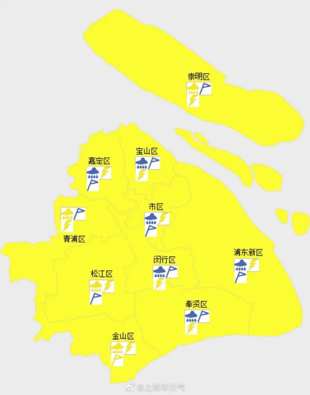 上海天气大转折!降温!预警群魔乱舞,风雨雷电集齐,大暴雨来了