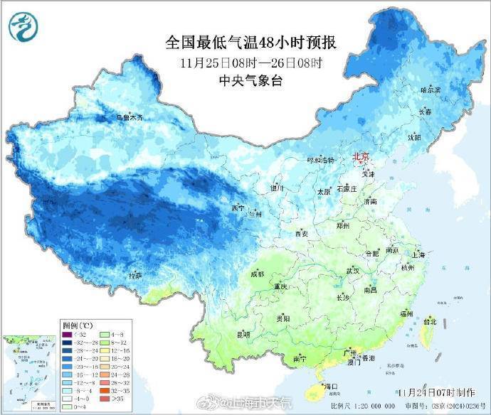 本周冷空气接二连三,今天上半夜起影响上海气温将明显下降