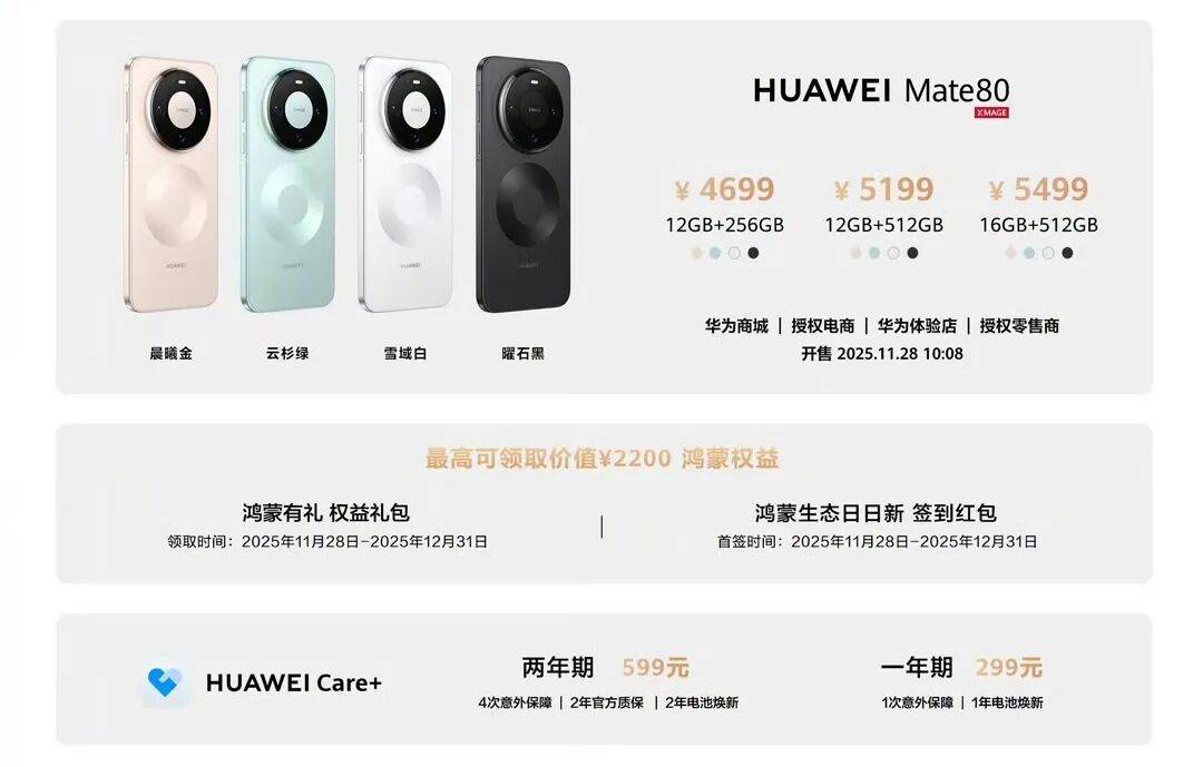 华为Mate 80,4699元起!网友:我真冲了!