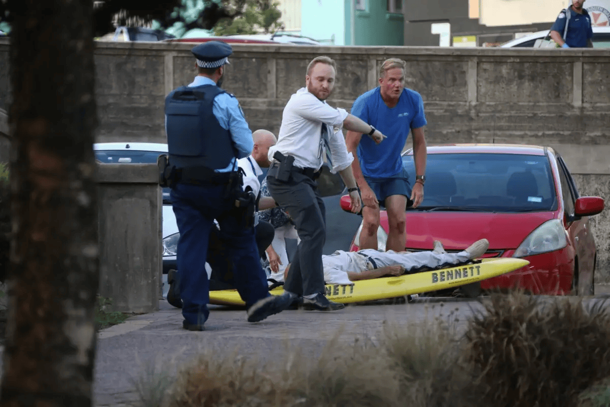 悉尼枪手被制服，愤怒民众猛踩头部，调查显示枪手合法持有六支枪